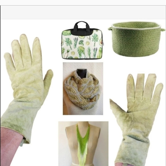Cejon Celery Green suede feel gloves XL - Picture 8 of 8